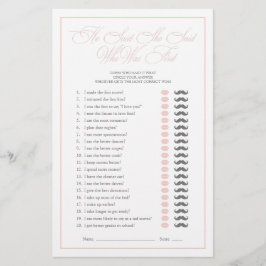 Hij zei dat ze Pink Script Vrijgezellenfeest spel 