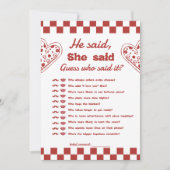 Hij zei dat ze pizza vrijgezellenspel kaart zei (Voorkant)