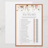 Hij zei dat ze Rustic Floral Vrijgezellenfeest Gam (Voorkant / Achterkant)