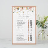 Hij zei dat ze Rustic Floral Vrijgezellenfeest Gam (Staand voorkant)