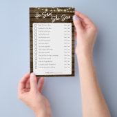 Hij zei dat ze rustiek douchegame zei flyer (Hand)