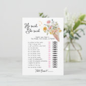 Hij zei dat ze schepte omhoog Vrijgezellenfeest sp Kaart (Staand voorkant)