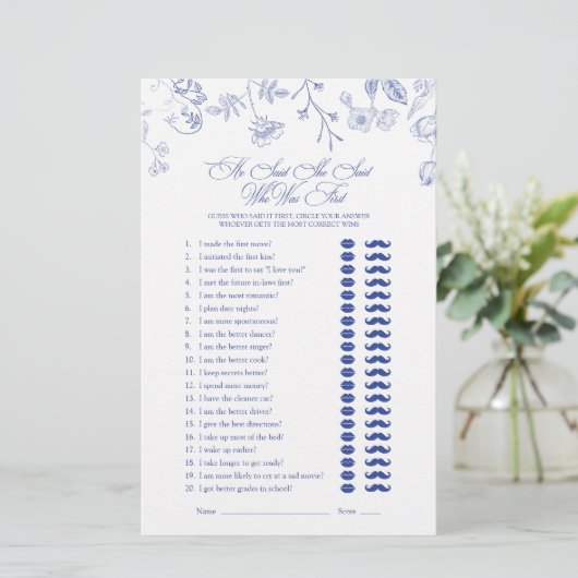 Hij zei dat ze Victoriaans bloemendouchespel zei (Staand voorkant)