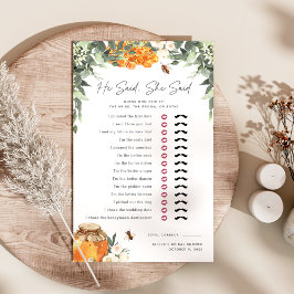 Hij zei dat ze Vrijgezellenfeest Game zei.