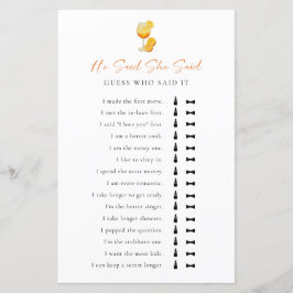 Hij zei dat ze Vrijgezellenfeest spel Aperol Sprit