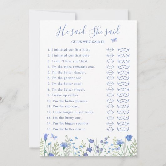 Hij zei dat ze Vrijgezellenfeest spel Kaart zei (Voorkant)