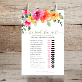 Hij zei dat ze vrijgezellenfeest spel kleurrijk ze