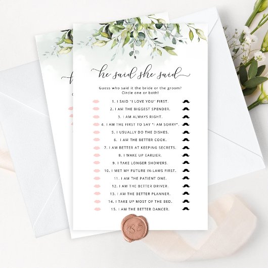 Hij zei dat ze vrijgezellenfeest spel zei