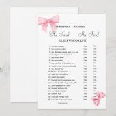 Hij zei dat ze Vrijgezellenfeest spelkaart zei Aankondiging (Voorkant / Achterkant)