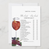 Hij zei dat ze Vrijgezellenfeest spelkaart zei Aankondiging (Voorkant)