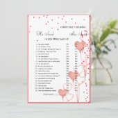 Hij zei dat ze Vrijgezellenfeest spelkaart zei Aankondiging (Staand voorkant)