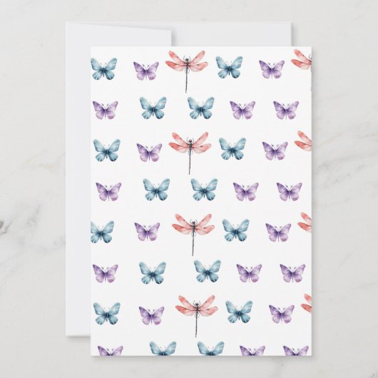 Hij zei dat ze Vrijgezellenfeest spelkaart zei Aankondiging (Achterkant)