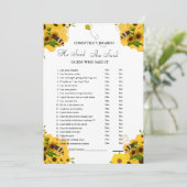 Hij zei dat ze Vrijgezellenfeest spelkaart zei Aankondiging (Staand voorkant)