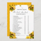 Hij zei dat ze Vrijgezellenfeest spelkaart zei Aankondiging (Voorkant / Achterkant)