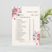 Hij zei dat ze Vrijgezellenfeest spelkaart zei Aankondiging (Staand voorkant)