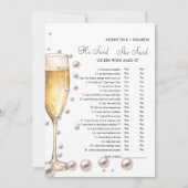 Hij zei dat ze Vrijgezellenfeest spelkaart zei Aankondiging (Voorkant)