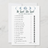 Hij zei dat ze Vrijgezellenfeest speluitnodiging h Kaart (Voorkant)