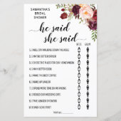 Hij zei dat ze vrijgezellenfeest tweetalige game z (Voorkant)