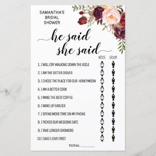 Hij zei dat ze vrijgezellenfeest tweetalige game z (Voorkant)