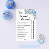 Hij zei dat ze Vrijgezellenfeest tweetalige spelka Flyer (Enkel)