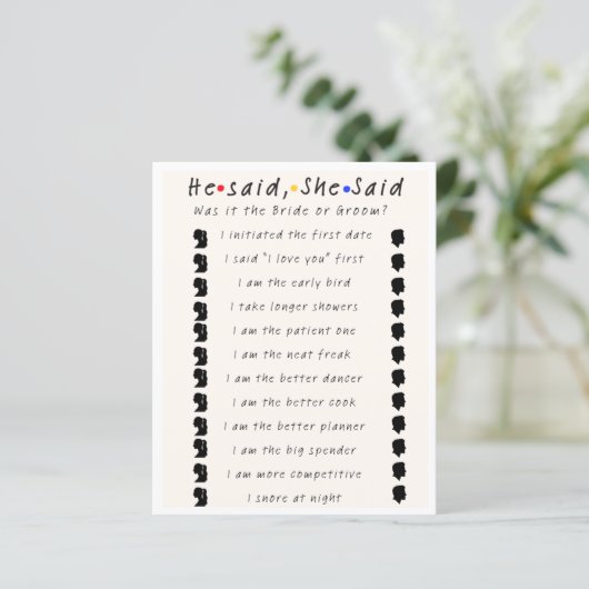 Hij zei dat ze zei (Staand voorkant)