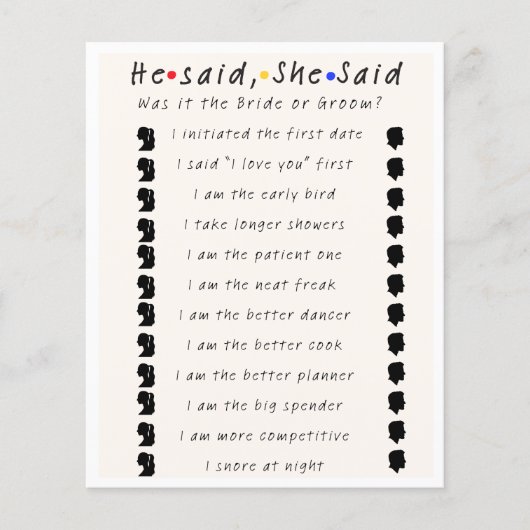 Hij zei dat ze zei (Voorkant)