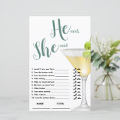 Hij zei dat ze zei dat Elegant Bridal Game (Staand voorkant)