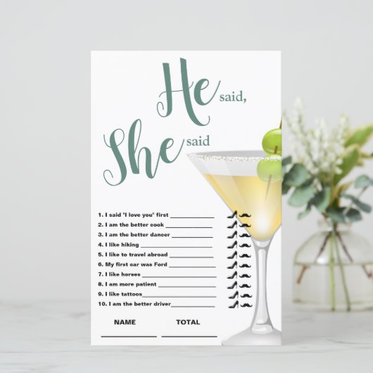 Hij zei dat ze zei dat Elegant Bridal Game (Staand voorkant)