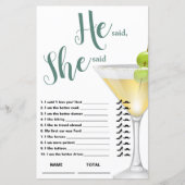 Hij zei dat ze zei dat Elegant Bridal Game (Voorkant)