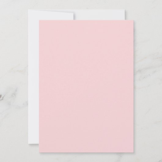 Hij zei dat ze zei dat Floral Bridal Game Kaart (Achterkant)