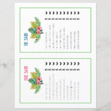 Hij zei dat ze zei dat het tropisch Vrijgezellenfe