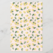 Hij zei dat ze zei dat Lemon Pink Vrijgezellenfees Flyer (Achterkant)