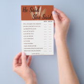 Hij zei dat ze zei dat Pampas Couples een Kaart va (Hand)