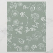 Hij zei dat ze zei dat Sage Green Bridal Tea Showe (Achterkant)