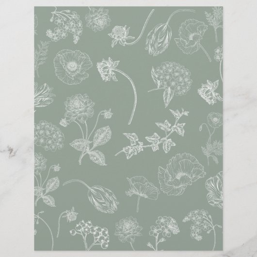 Hij zei dat ze zei dat Sage Green Bridal Tea Showe (Achterkant)