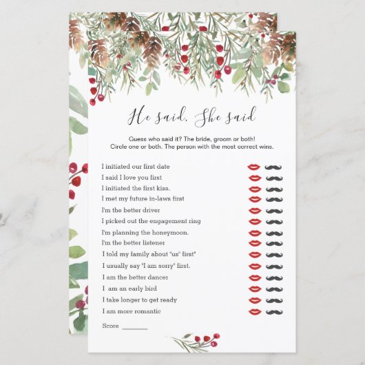 Hij zei dat ze zei dat Vrijgezellenfeest gam, wint (Voorkant / Achterkant)