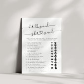 Hij zei dat ze zei dat Vrijgezellenfeest Game