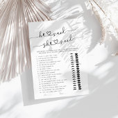 Hij zei dat ze zei dat Vrijgezellenfeest Game