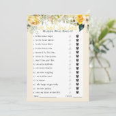 Hij zei dat ze zei dat Vrijgezellenfeest Game Kaart (Staand voorkant)