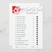 Hij zei dat ze zei dat Vrijgezellenfeest Game Kaart (Voorkant / Achterkant)