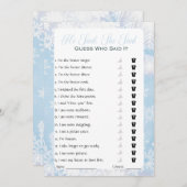 Hij zei dat ze zei dat Vrijgezellenfeest Game Kaart (Voorkant / Achterkant)