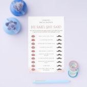 Hij zei dat ze zei dat Vrijgezellenfeest Game Pros Flyer (Enkel)