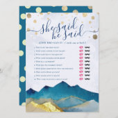 Hij zei dat ze zei dat Vrijgezellenfeest met een m (Voorkant / Achterkant)