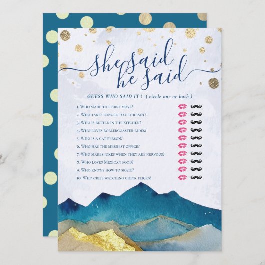 Hij zei dat ze zei dat Vrijgezellenfeest met een m (Voorkant / Achterkant)