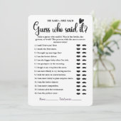 Hij zei dat ze zei dat Vrijgezellenfeest spel mode Kaart (Staand voorkant)