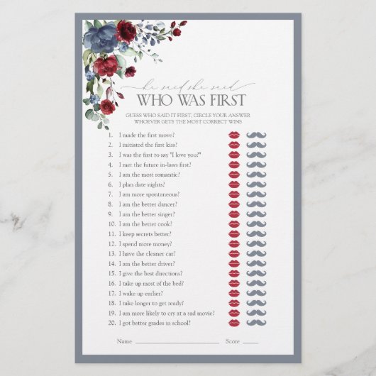 Hij zei dat ze zei dat ze Blue Bourgondië Vrijgeze (Voorkant)