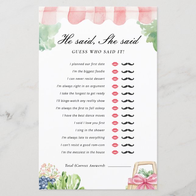 Hij zei dat ze zei dat ze vers van de markt bruids (Voorkant)