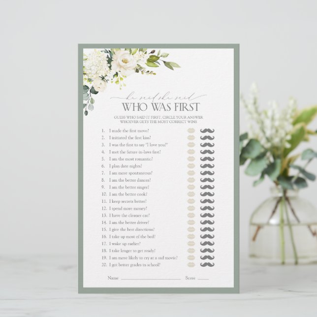 Hij zei dat ze zei dat ze wit groen Vrijgezellenfe (Staand voorkant)