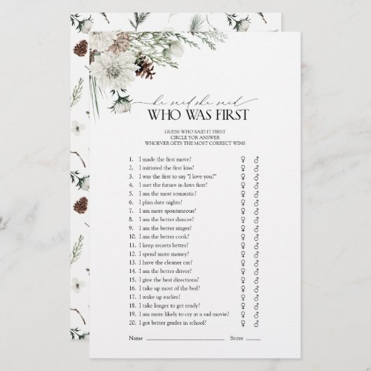 Hij zei dat ze zei elegante winter Vrijgezellenfee (Voorkant / Achterkant)