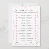 Hij zei dat ze zei en zou ze liever een spelletje kaart (Achterkant)